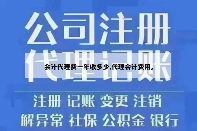 会计代理费一年收多少,代理会计费用。