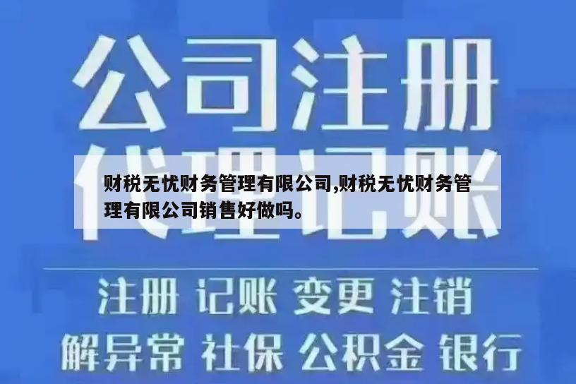 财税无忧财务管理有限公司,财税无忧财务管理有限公司销售好做吗。